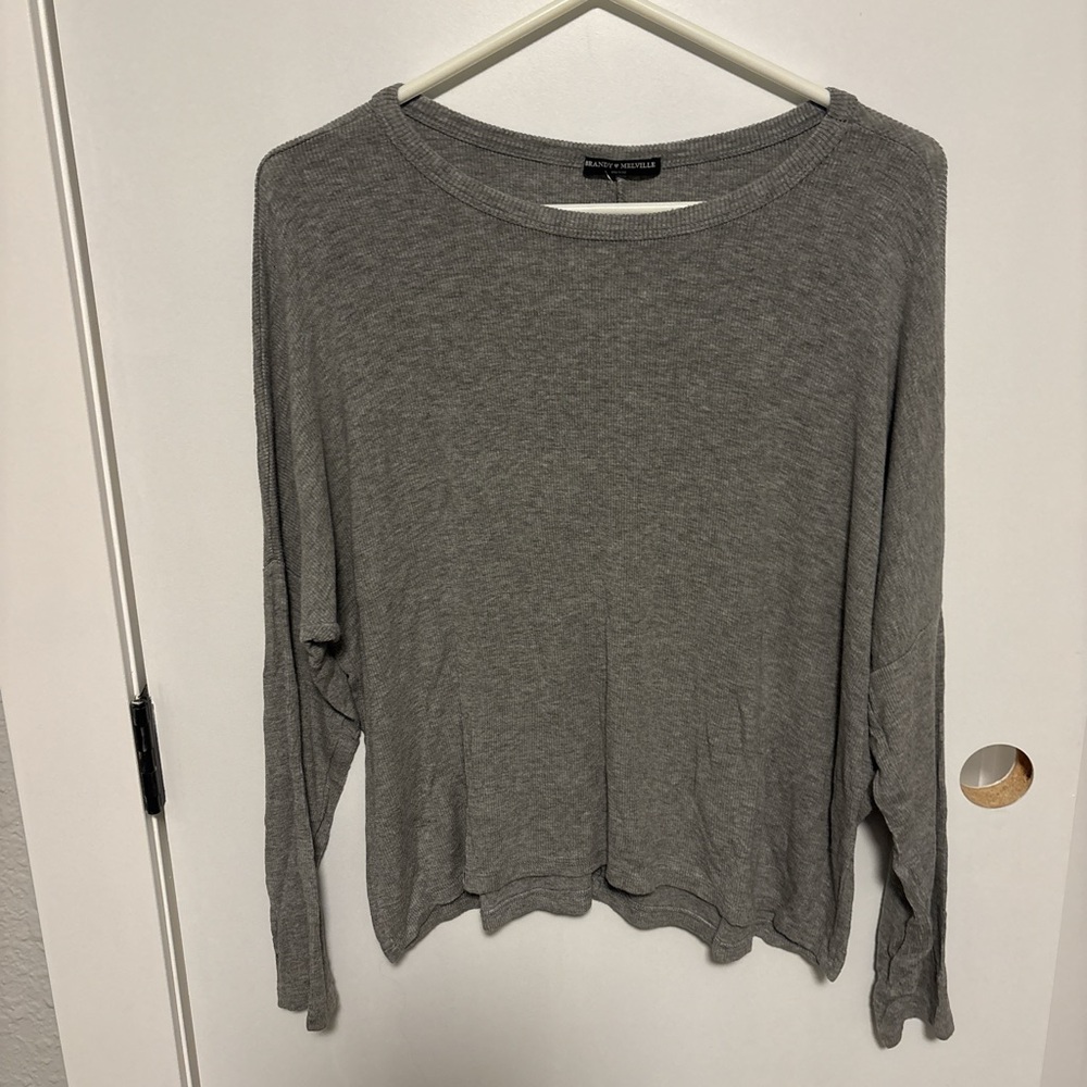 Brandy Melville Charcoal Long Sleeve Tee